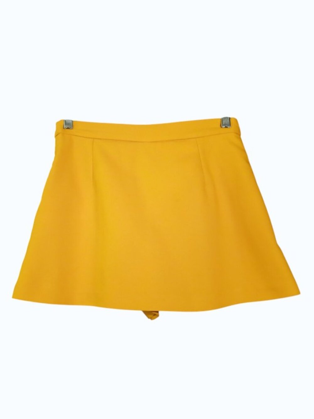 ZARA TRAFALUC COLLECTION Golden Yellow Mini High Waist Skort - EUC - Picture 8 of 11
